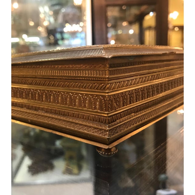Antique Austrian Gilt Bronze Table Box Circa 1900 For Sale - Image 10 of 11