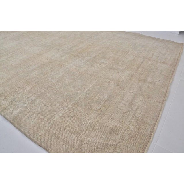 1960s Tan Colour Handknotted Area Carpet For Sale In Phoenix - Image 6 of 10