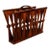 Brazilian Modern Sculptural Magazine Rack in Rosewood, Brazil, 1960s For Sale