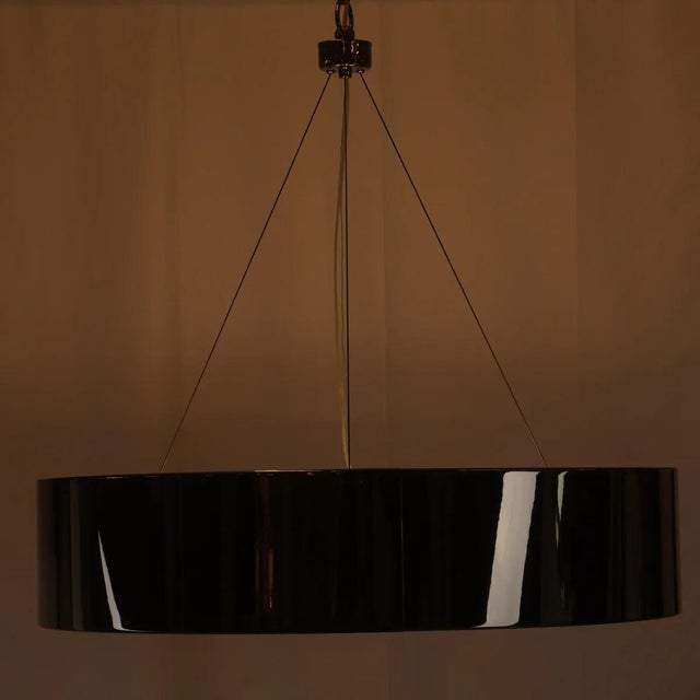 Mid-Century Modern Contemporary Arteriors Dante 35inch Black Nickel Chandelier For Sale - Image 3 of 6