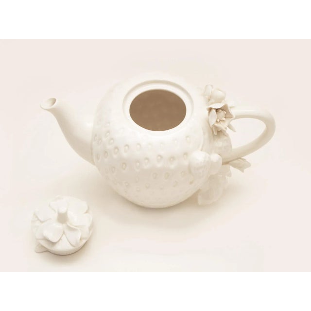 Handmade Chinese Porcelain Teapot For Sale - Image 9 of 11