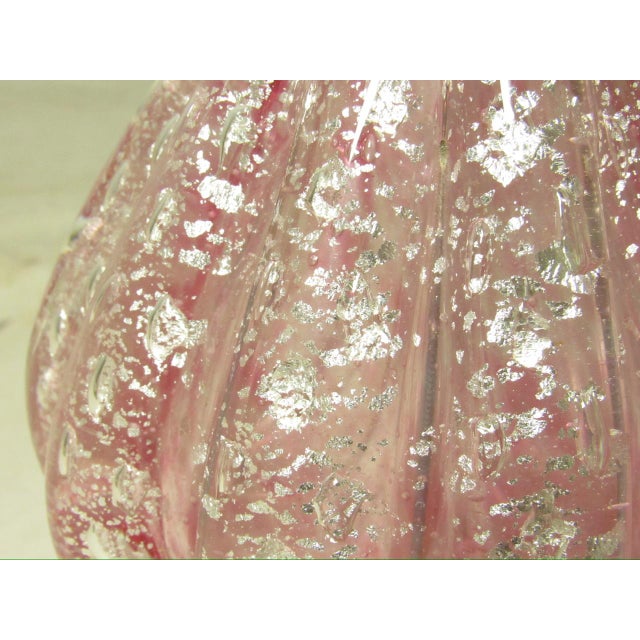 Pair of Murano Art Glass Lamps For Sale - Image 9 of 14