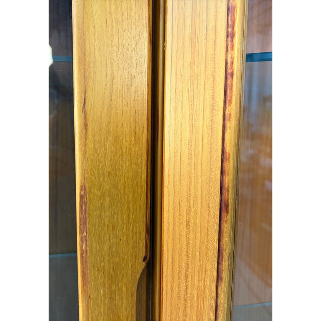 Vintage Teak Buffet Hutch Display Cabinet by Design Furniture Mfg. Ltd. For Sale In New York - Image 6 of 14