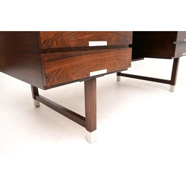 Vintage Danish Model EP401 Executive Desk from Ejgil Petersen Mobelfabrik, 1960s For Sale - Image 12 of 13