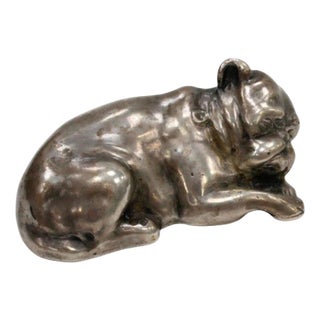 Russian Figurine Dog in Faberge Style For Sale