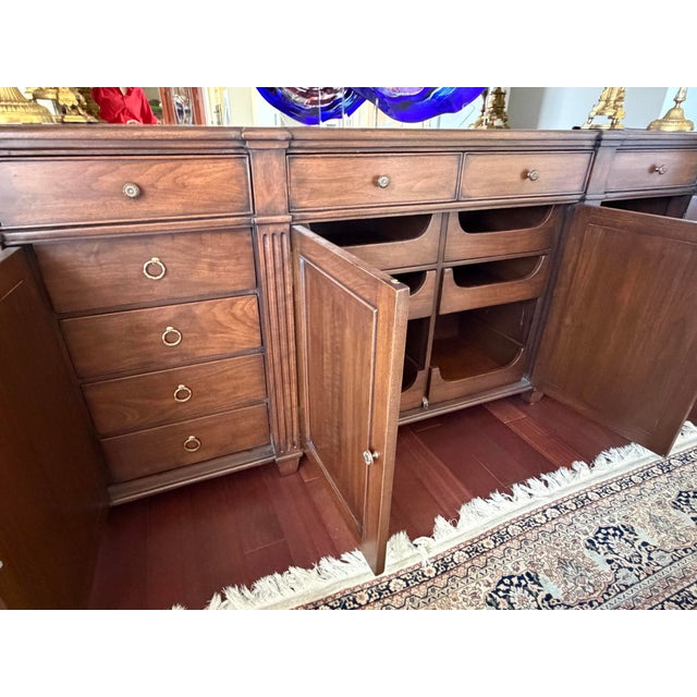 Modern Custom Walnut Sideboard For Sale - Image 3 of 4