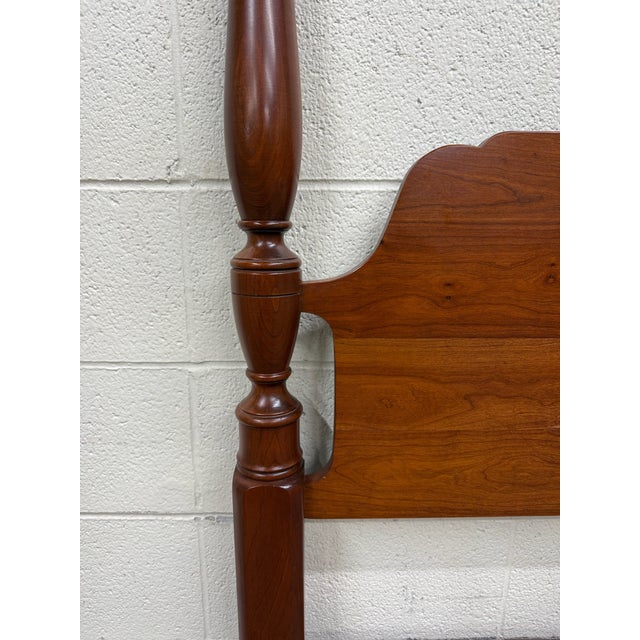 Vintage Full Size Pennsylvania House Chippendale Style Four Poster Bed For Sale - Image 9 of 16