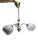 Art Deco Glass Chandelier, Poland, 1970s, in Very Good conditions. Designed 1970 to 1979 European Plug (up to 250V).The...