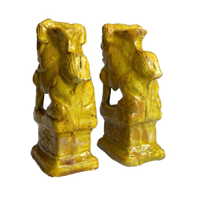 Pair of Chinese Foo Dog Joss Stick Holders For Sale In New York - Image 6 of 8