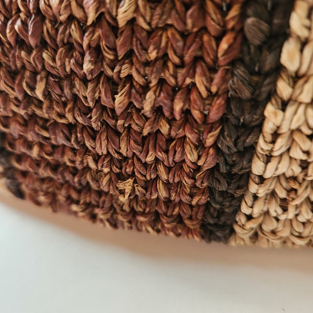 1960s 1960s Handwoven Gambela Canoe Bread Basket For Sale - Image 5 of 10