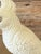 Ceramic Mid-20th Century Italian Ceramic White Cockatoo Figurine on Floral Tree Stump For Sale - Image 7 of 12
