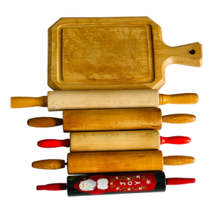 6 S Maple Rolling Pins With Maple Cutting Board Kitchen Utensils