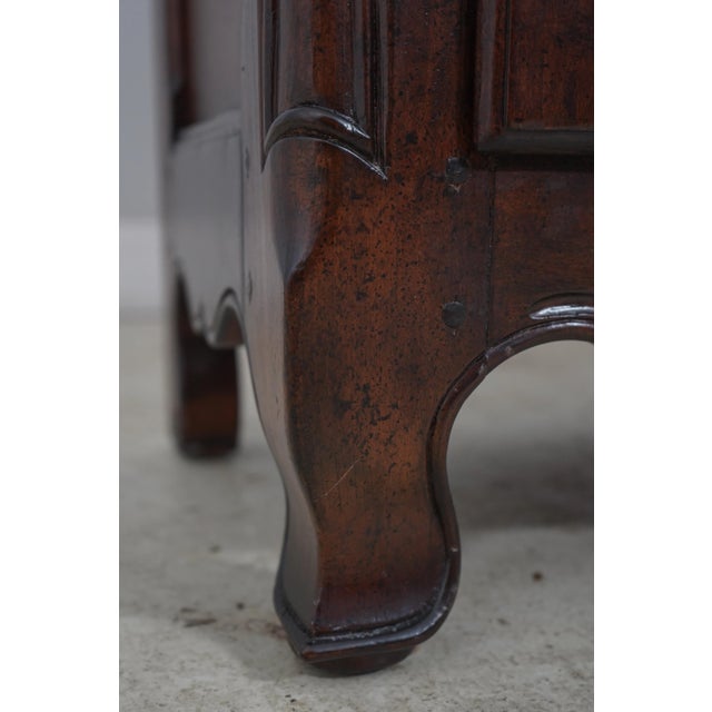 Brown French Provincial Distressed Finish Hall Cabinet For Sale - Image 8 of 12