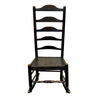 19th Century English Nurses Chair in Oak and Ash For Sale