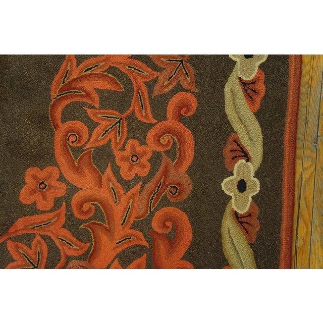 1930s 1930s American Hooked Rug ( 11' 9" x 15' - 358 x 458 ) For Sale - Image 5 of 6