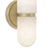 Salon Alabaster Sconce Small, Natural Brass For Sale In Detroit - Image 6 of 8