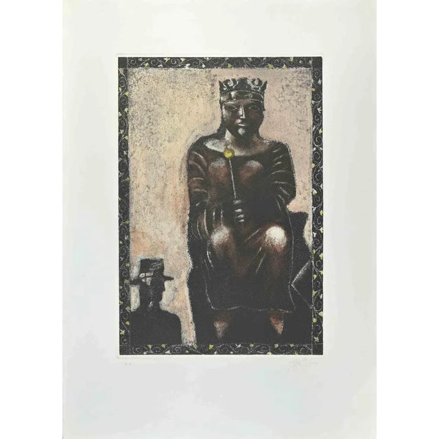 The Empress is an etching and aquatint realized by Franco Gentilini (Italian Painter, 1909-1981) in the 1970s. from the...