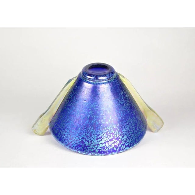 Blue Glass Bowl by Marie Kirschner for Johann Loetz Witwe, 1936 For Sale - Image 10 of 16