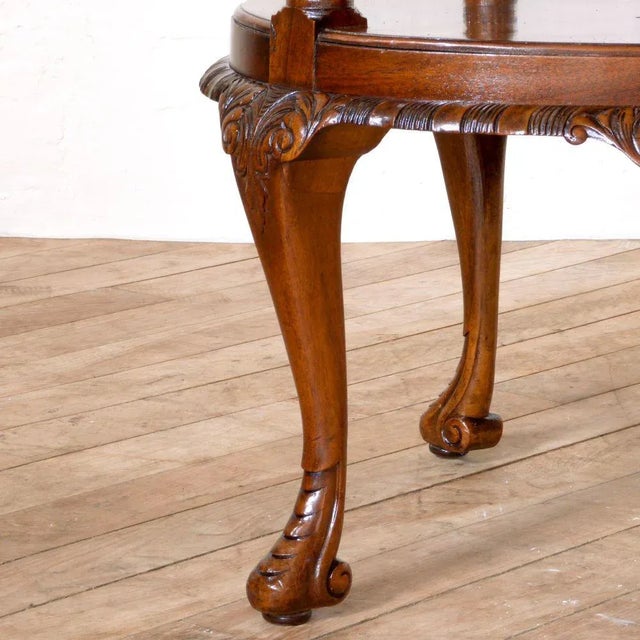 1920s Walnut Side Table, 1920s For Sale - Image 5 of 10