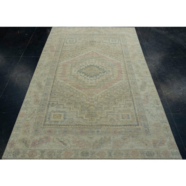 Turkish Oushak Rug 4'10" x 7'3" #17298 Explore a curated collection of hallway runners, wool rugs, and handmade...
