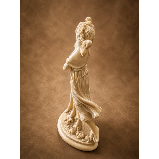 1960s Vintage Italian Three Graces Alabaster Resin Sculpture by Alfonso Lucchesi for f.a.r.o. Italy For Sale - Image 5 of 9