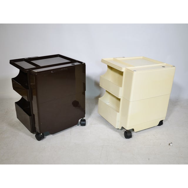 Space Age Plastic Rolling Container by Joe Colombo, 1970, Set of 2 For Sale - Image 6 of 13