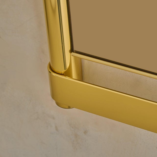 Modern Italian Smoked Bronze Wall Mirror No. 02 Attributed to Luciano Frigerio, 1970s For Sale - Image 3 of 12