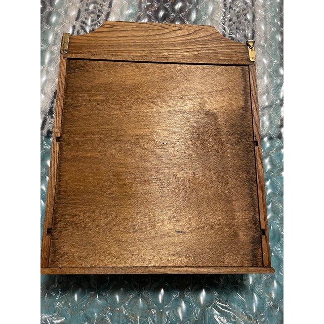 Sears, Roebuck & Compnay 1960s Sears, Roebuck & Co. Vintage Wooden Spice Rack/Hanging Shelf/Apothecary Cabinet For Sale - Image 4 of 6