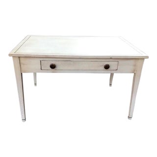 Late 19th Century Antique Shabby Chic Paint Decorated Writing Table For Sale