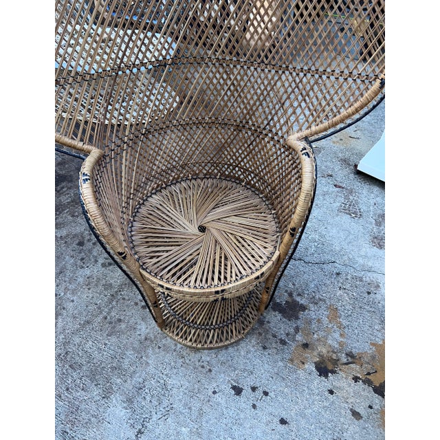 1970s Vintage Peacock Chairs- a Pair For Sale - Image 11 of 12