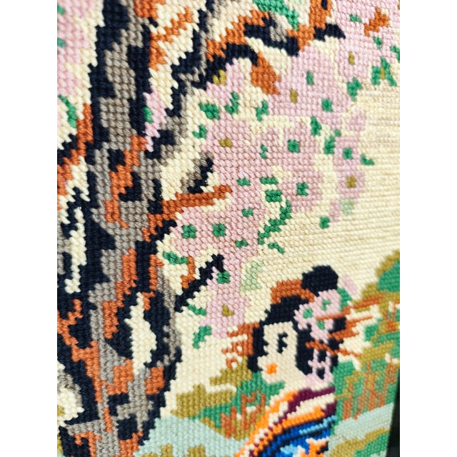 Spanish Hand-Embroidered Pictures, 1970s, Set of 2 For Sale - Image 4 of 10