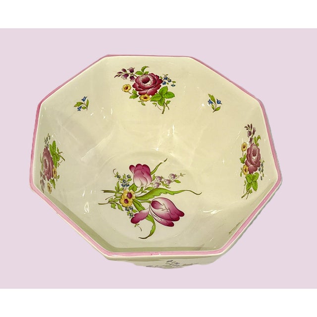 Late 20th Century Spode Marlborough Sprays Bowl For Sale - Image 5 of 8