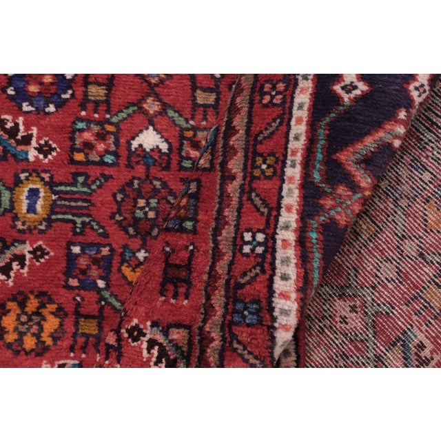Textile Antique Tabriz Red/Blue Wool Rug - 5'10'' X 10'3'' For Sale - Image 7 of 10