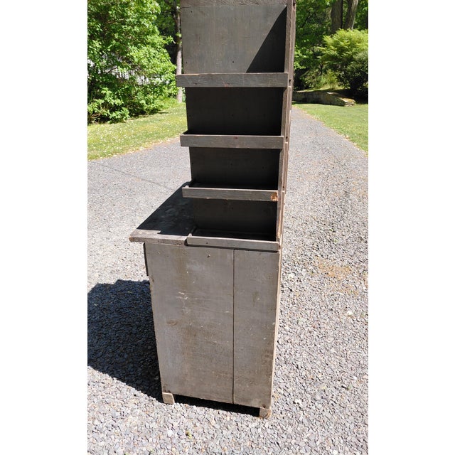 Wood Vintage Shop Made Machinists Cabinet For Sale - Image 7 of 14