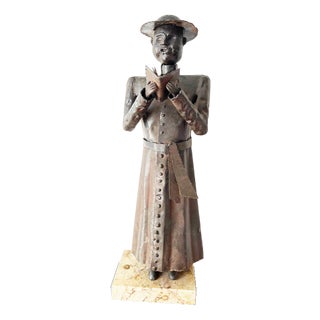 Grittani, Bishop Sculpture, 1970s, Wrought Iron For Sale