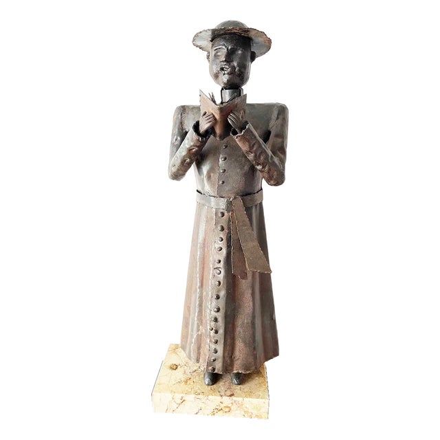 Grittani, Bishop Sculpture, 1970s, Wrought Iron For Sale