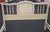 Mid Century French Provincial Style Cream Painted and Partial Gilt Full Size Bed For Sale - Image 10 of 10