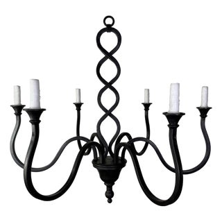Wrought Iron Mulholland Chandelier by Miamar Home Sku: Mla0817 For Sale
