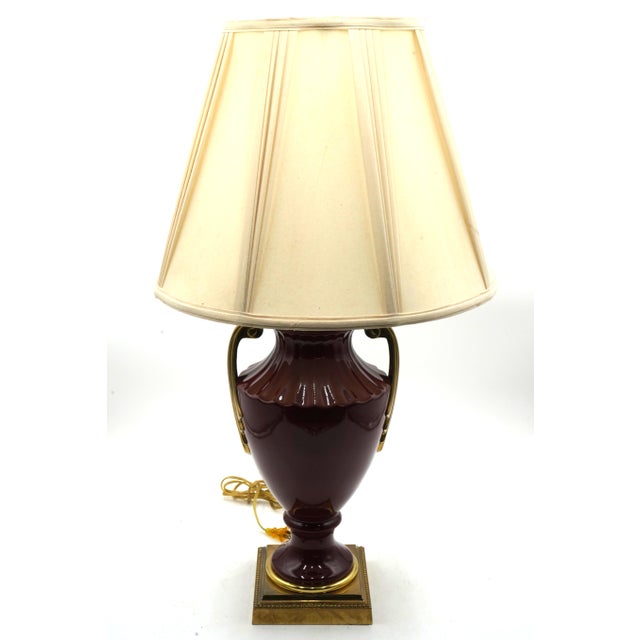 Age: Approx: 20 Years Old Details: Stunning Maroon & Gold Leaf Finish High Quality Construction Solid Brass Hardware...