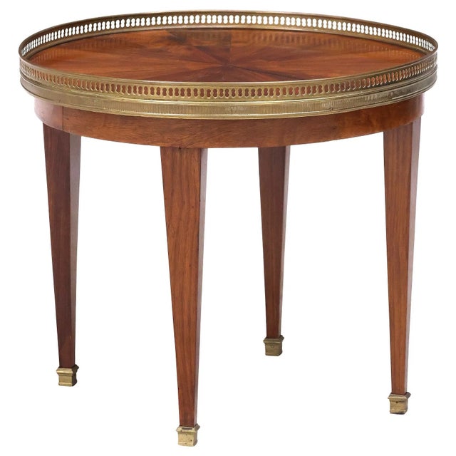 Neoclassical Early 20th Century French Neoclassical Figured Mahogany Side Table For Sale - Image 3 of 4