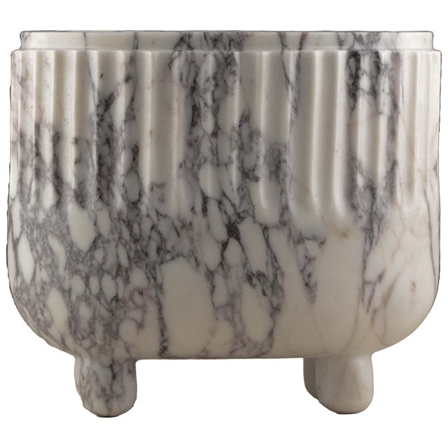 Marble Crenature Vase by Nina Magon For Sale - Image 4 of 4