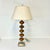 This is a striking Tortoise Art Glass lamp in the style of Murano. It features five stacking tortoise art glass bulbs with...