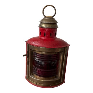 Antique Nautical Oil Lantern For Sale