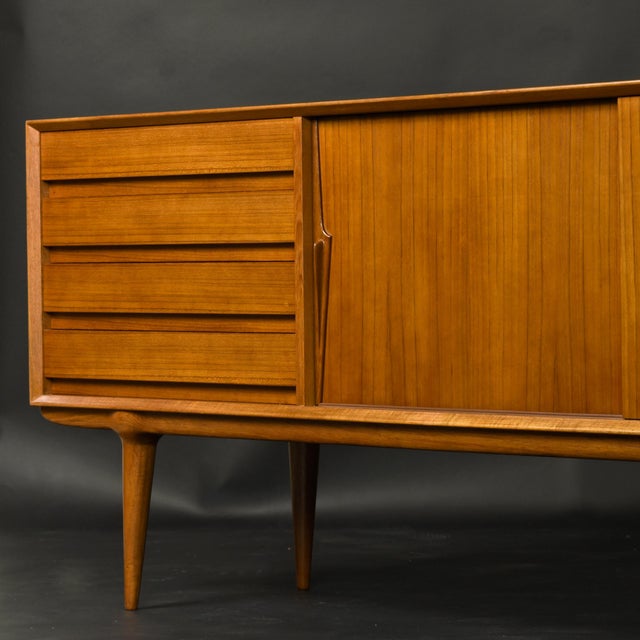 Wood Gunni Omann for Omann Jun Model 18 Teak Credenza, Denmark 1960s For Sale - Image 7 of 18