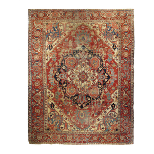Antique Persian Serapi Rug 9’7” X 12’4”