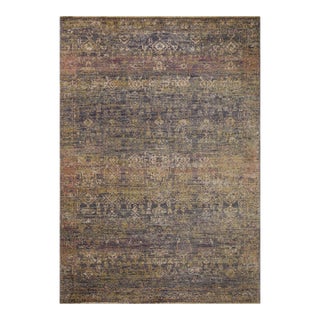 Jean Stoffer x Loloi Bradbury Ink / Multi 7'-10" x 10' Area Rug For Sale
