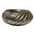 A truly unique early 19th-century African bracelet thoughtfully repurposed into a decorative dish. Silver-plated with...