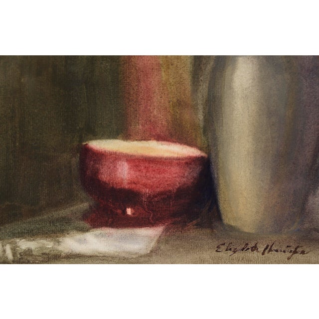Sumi-E Brushes and Bowl - Still Life by Elizabeth Harrington For Sale In Monterey, CA - Image 6 of 8