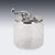 Vintage Italian Silver-Plated Elephant Mounted Glass Jar, 1960s For Sale - Image 4 of 12
