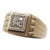 Mid 20th Century Men's Gold Diamond Ring, Size 8.25 For Sale